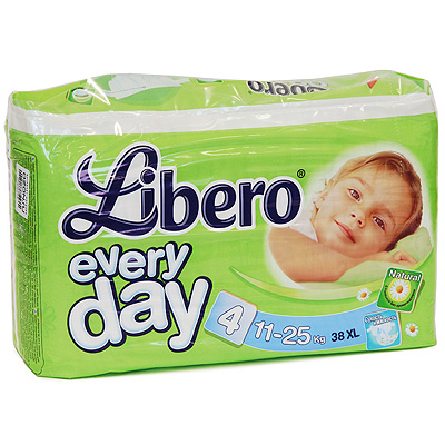 Подгузники "Libero Everyday", 11-25 кг, 38 шт 38 штук Состав 38 подгузников инфо 13758b.