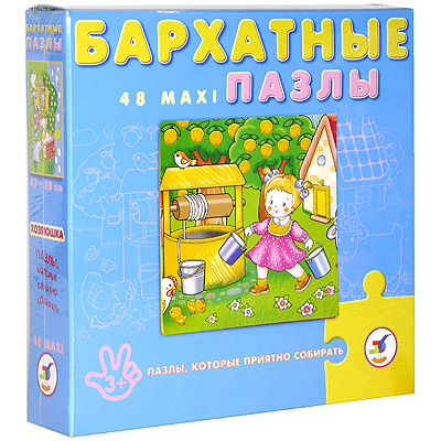 Хозяюшка Бархатный пазл, 48 элементов Серия: Бархатные пазлы инфо 13897b.
