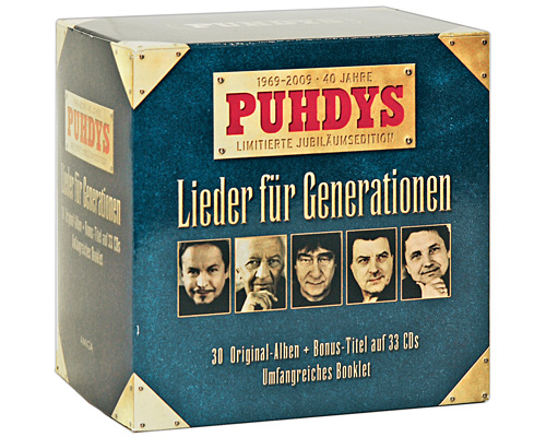 Puhdys Lieder Fur Generationen (33 CD) Формат: 33 Audio CD (Box Set) Дистрибьюторы: SONY BMG, Amiga Европейский Союз Лицензионные товары Характеристики аудионосителей 2009 г Альбом: Импортное издание инфо 2488c.